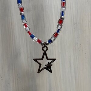 Star Pendant Beaded Necklace